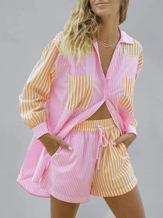 The Riviera Striped Two-Piece Set